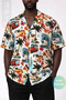 Men's Short Sleeve Shirt Pug Red Patterned Short Sleeve Shirt Summer Shirt Men's Oversize Shirt - 2