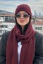 Women's Winter Burgundy Scarf and Beanie Set |   Stylish Knitting Set