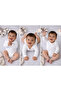 3-Piece 100% Cotton Long Sleeve Baby Snap-On Bodysuit