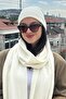 Women's Winter Ecru Scarf and Beanie Set |   Stylish Knitting Set - 5
