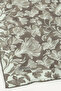Brown Lily Pattern Natural Scarf - 3