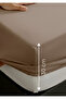 100% Organic Cotton Fitted Sheet - 100X200 - Cappuccino - Dolmabahçe Series - 2
