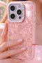 iPhone 16 Pro Max Case with Stone Sparkling Design and Camera Protrusion Cover