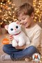 Plush Cat with Sound 30 cm – White Soft Plush Toy, Sleeping and Playmate - 4