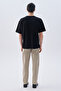 Men's Dark Beige Straight Fit Trousers - 2