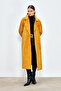 Long Velvet Trench Coat - Yellow - 5
