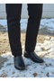 Men's Seasonal: Spring-Autumn Classic Shoes Genuine Leather Rubber Sole Laceless