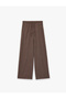 Bürümcük Fabric Wide-Legged Pants with Tie-Waist - 3