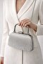 Women's glittery detailed evening shoulder bag