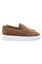 Men's Brown Genuine Suede Loafer Shoes