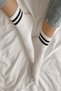 6 Pairs Striped College Socks Yellow Gray White Cotton Tennis Socks Set - 2