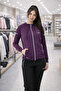 Women's Purple-Black Combination Tracksuit Set - 5