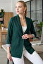 Women's Emerald Inner-Sleeve Striped Single-Button Jacket ARM-22K001122