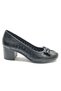Scoop Genuine Leather Ribbon Detailed Women's Heeled Shoes Black - 2