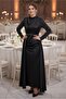 Stone-Embellished Plus Size Evening Dress 50408