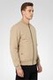 Men Plain Bomber Jacket, Khaki - 5