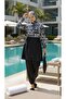 Rabia Beachwear Swim Hijab Swimsuit with Bone and Bag Gift, Adjustable Waist, Elastic, Fully Covered - 5
