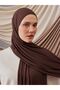 Small Bamboo Ribbed Jersey Shawl |   Color: Mocha |   Hijab