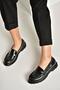 Y996051060 Black Rustic Low-Sole Women's Loafers - 4
