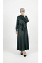 Gözde Satin Skirt.Ek137-Bn8461 Green