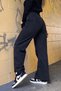 Stella Loose Women's Black Ricra Super High Waist Loose Leg Denim Jeans - 4