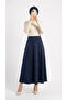 Gönül Suede Skirt-Bn4272 Navy Blue