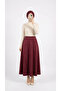 Gönül Suede Skirt-Bn4272 Burgundy