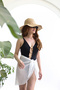 Pareo, Off White, Side Tie 135*50 Summer Pareo