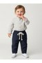 Baby Boy Linen Elastic Waist Loose-Legged Trousers - 4