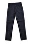 Children's Navy Blue Linen Full Lycra Trousers - 2