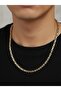 Steel King Necklace Yellow White