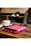 Handmade Pink-Red Striped Book and Tablet Case (21X27 cm) - 4
