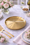 Gold 304 Stainless Steel 17 cm Food Presentation Plate 1 Piece - 2