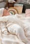 100% Cotton Baby Girl 5-Piece Hospital Discharge Set – Blanket Cream with Lace and Ruffle Detail - 3