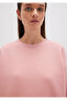 Crew Neck Pink Basic Sweatshirt 1610198-91003 - 5