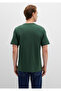 Logo Printed Green T-Shirt Regular Fit / Regular Cut 066842-71580 - 4