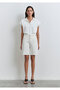 Melinda Real Blue Off-White Jean Shorts 1410144-89746 - 3