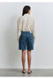 Melinda Real Blue Hazy Dark Jean Shorts 1410144-89745 - 5