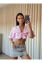 Tied Astra Blouse - Pink - 3