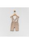 Baby Boy Knitwear Salopet Set - Stylish 3-Piece Combination with Bow Tie (0-12 Months) - 4