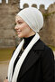 Corded Fabric Combed Cotton Binding Cream Ready-To-Wear Turban Hijab Bonnet Suitable for Medical Use - 7