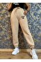 Women's Cotton Three Thread High Waisted Jogger Sweatpants with Elastic Legs and Raised Inside - 4