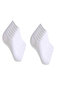 12 Pairs Seamless Women's White Bamboo Invisible (sneaker) Sneaker Socks - 7