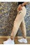 Women's Cotton Three Thread High Waisted Jogger Sweatpants with Elastic Legs and Raised Inside - 5