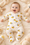 Bee Buzz Patterned Baby Romper for 3 6 9 Months