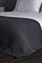 100% Cotton Double Waffle Pike Anthracite 200 X 220 cm