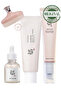 Radiance Bundle with Exfoliating Loofah: Eye Serum, Deep Radiance Serum, and Spf 50+ Sunscreen