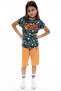 US Polo Assn. Us1050 Girl's Capri Set - 4