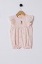 Baby Girl Crew Neck Pigment Printed Summer Regular Fit Pink Jumpsuit Usb2356-C-V1