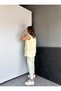 Branded Padded Vest and Pants Set - Carrot Pants Long Vest Solid Color Set - 3